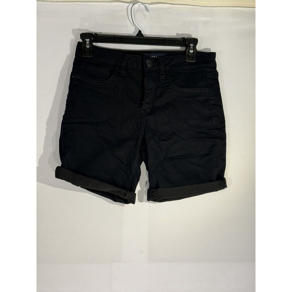 Aeropostale Shorts Womens 4 Black Bermuda Denim (Stretchy)